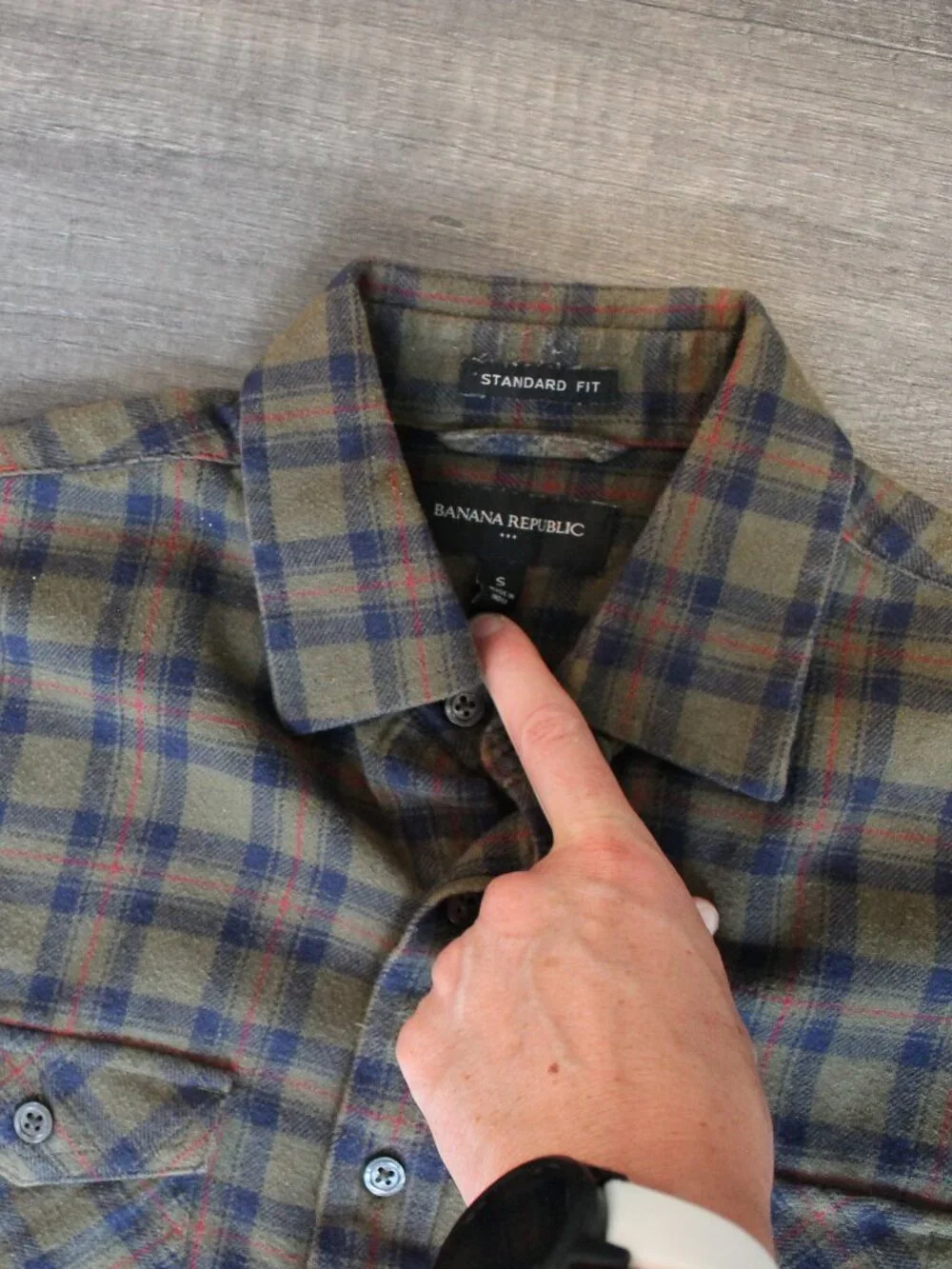 Banana Republic mens flannel shirt